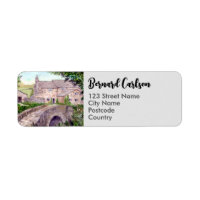 Adresse de peinture aquarelle du pont de pierre