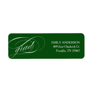Étiquette Adresse de remise de diplôme calligraphique tendan