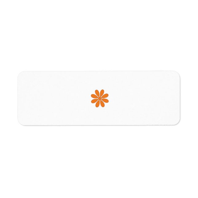 Étiquette Adresse de retour (Devant)