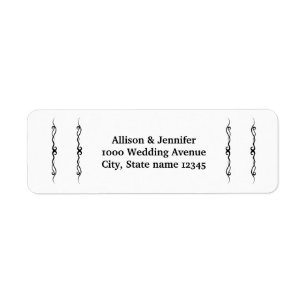 Étiquette Adresse de retour