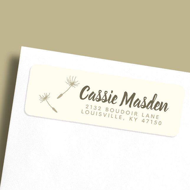 Étiquette Adresse de retour botanique rustique de graines de (Créateur téléchargé)