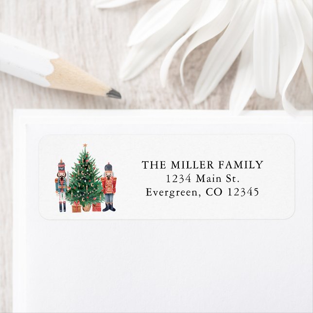 Étiquette Adresse de retour Casse-Noisette (Nutcracker Return Address Label
)