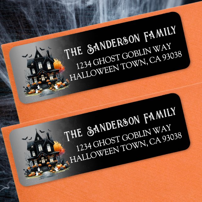Étiquette Adresse de retour de la partie Halloween (Halloween Party Return Address label )