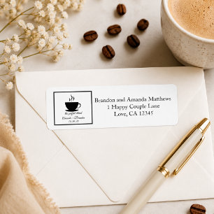 Étiquette Adresse de Retour de Mariage Parfait Mélange