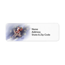 Étiquette Adresse de retour de père Noël