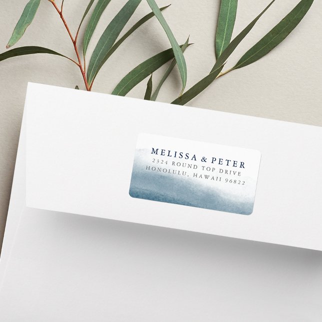 Étiquette Adresse de retour des marées surdimensionnées (Créateur téléchargé)