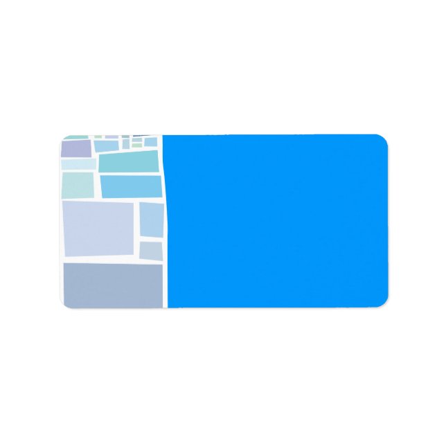 Étiquette Adresse de retour du Bat mitzvah de la barre Wall  (Devant)