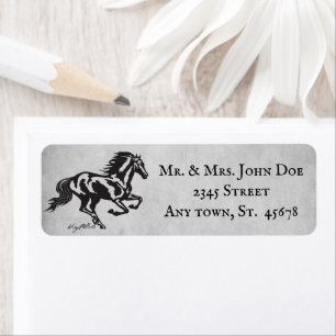 Étiquette Adresse de retour du cheval