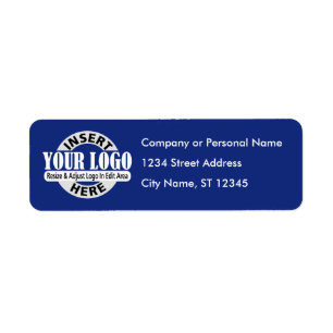 Étiquette Adresse de retour du logo de l'entreprise