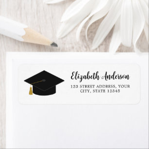 Étiquette Adresse de retour du plafond de diplôme