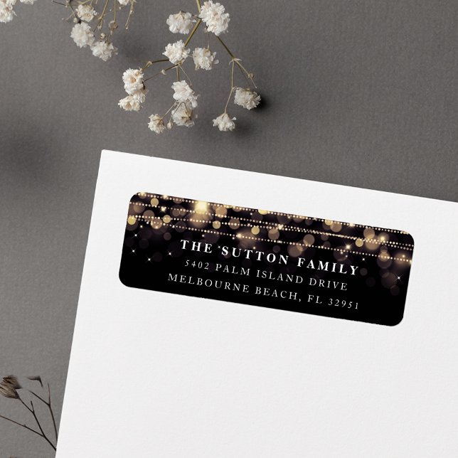 Étiquette Adresse de retour du soir enchantée (Créateur téléchargé)