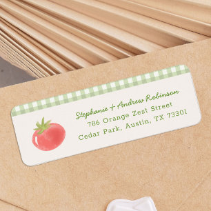 Étiquette Adresse de retour Marché de producteur Local
