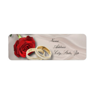 Étiquette Adresse de retour mariage