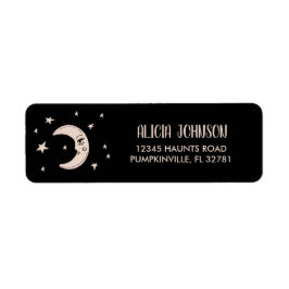 Étiquette Adresse de retour Moon and Stars