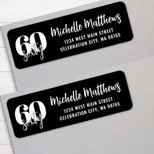 Étiquette Adresse de Retour pour une Fête d'Anniversaire des