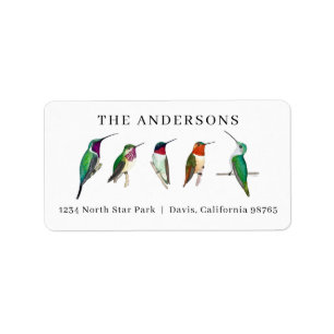 Étiquette Adresse des colibris