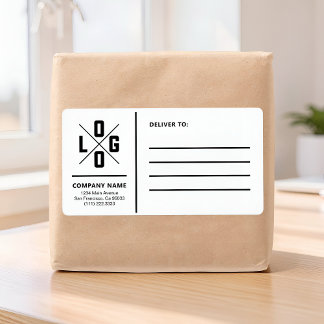 Étiquette Adresse d'expédition commerciale personnalisée ave