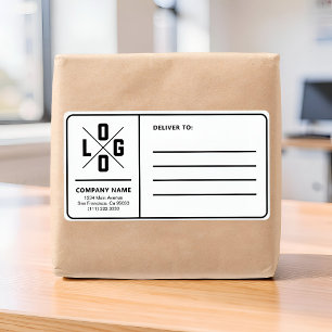 Étiquette Adresse d'expédition commerciale personnalisée ave
