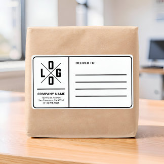 Étiquette Adresse d'expédition commerciale personnalisée ave