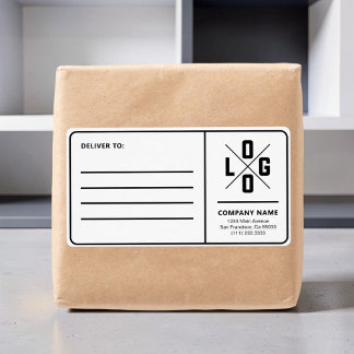 Étiquette Adresse d'expédition d'entreprise personnalisée av