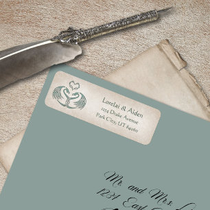 Étiquette Adresse du Dragon médiéval