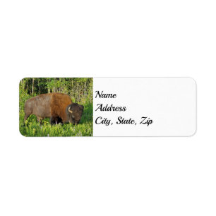 Étiquette Adresse du parc national Yellowstone