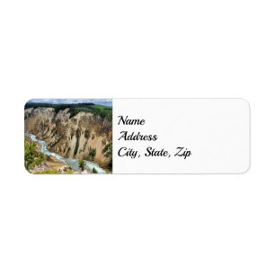 Étiquette Adresse du parc national Yellowstone