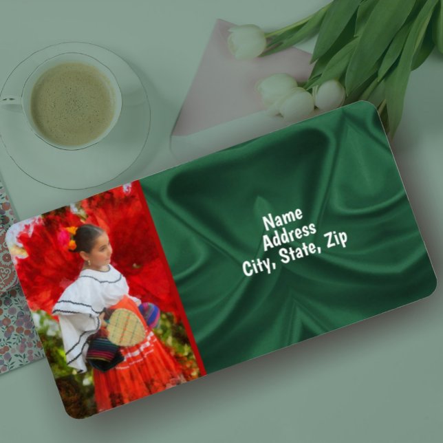 Étiquette Adresse Fiesta Flower 2555 (Créateur téléchargé)