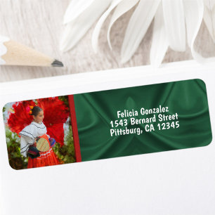 Étiquette Adresse Fiesta Flower 2555