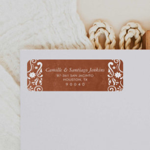 Étiquette Adresse Papier Picado Mexicain