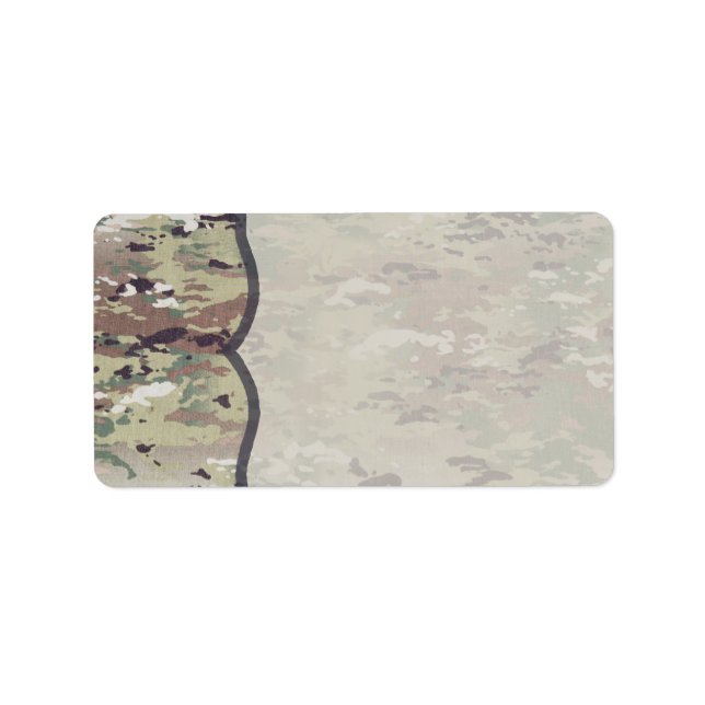 Étiquette Adresse postale de 1,25 po x 2,75 po Armée de terr (Devant)