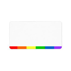 Étiquette Adresse vide de la rayure de drapeau