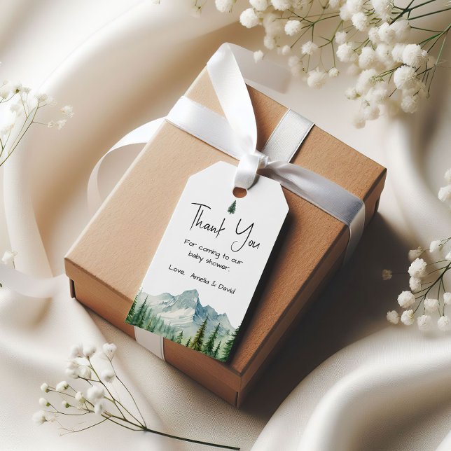 Étiquette Adventure Mountain Merci Favor (Créateur téléchargé)