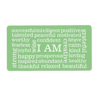 Étiquette Affirmations positives Je suis des mots pour réuss