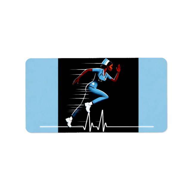 Étiquette African American Nurse Pride : Elégant retour Addr (Devant)