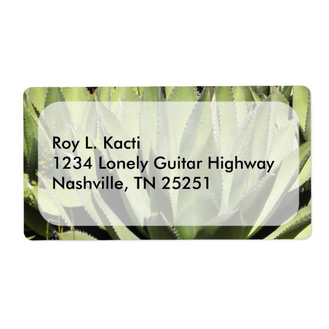 Étiquette Agave Unique Nature Photographie Art (Devant)