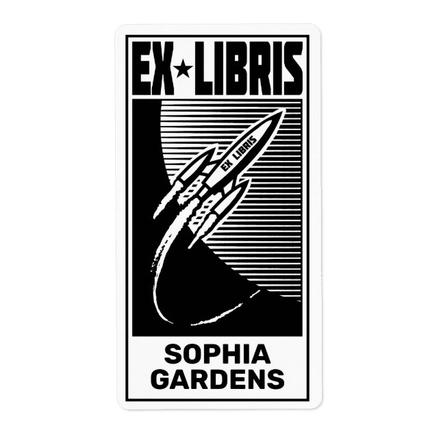 Étiquette Âge spatial Ex Libris  (Devant)