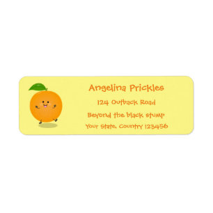 Étiquette Agréable agrumes d'orange