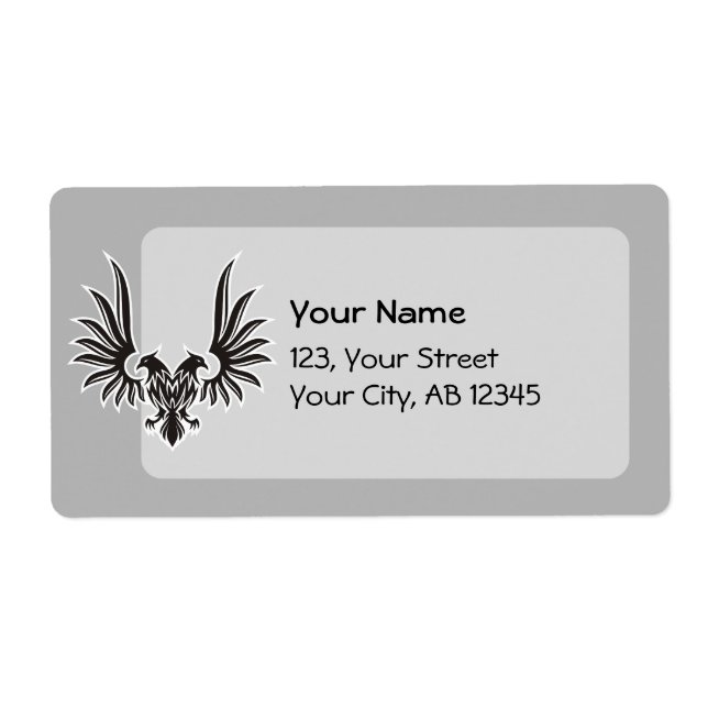 Étiquette Aigle à deux têtes (Devant)