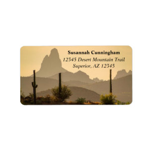 Étiquette Aiguille de Weaver du sud-ouest du désert Arizona