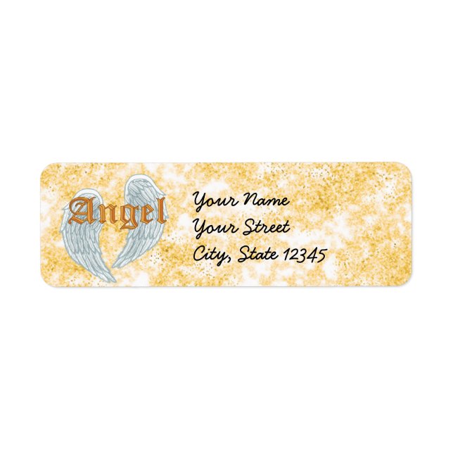 Étiquette Ailes d'ange (Devant)