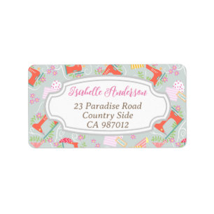 Étiquette Aimer Machine à coudre gris