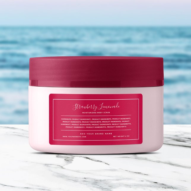 Étiquette Ajouter une bordure blanche des ingrédients de cou (Créateur téléchargé)