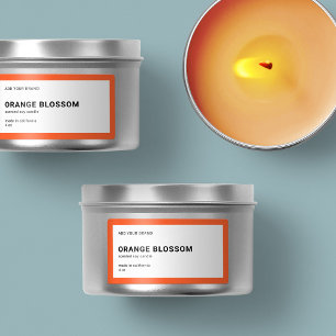 Étiquette Ajouter une marque moderne minimaliste produit cou