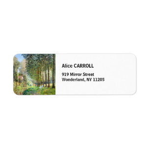 Étiquette Alfred Sisley - Reposez le long du ruisseau