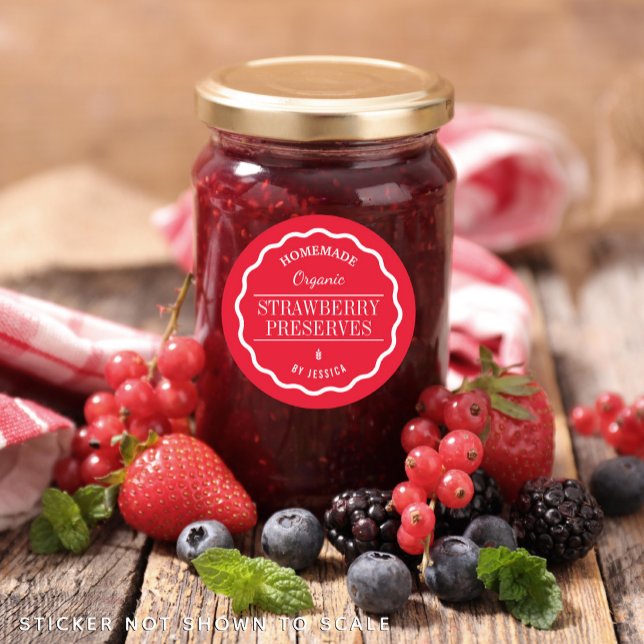 Étiquette alimentaire à la confiture de conserves  (Créateur téléchargé)