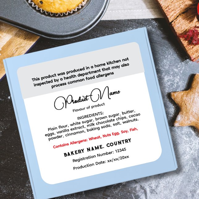 Étiquette alimentaire de chalet de l'Illinois (Créateur téléchargé)