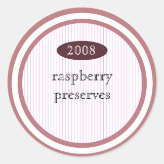 Étiquette alimentaire de framboise
