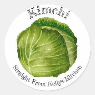 Étiquette alimentaire Kimchi de chou pour entrepri