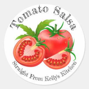 Étiquette alimentaire salsa tomate pour entreprise